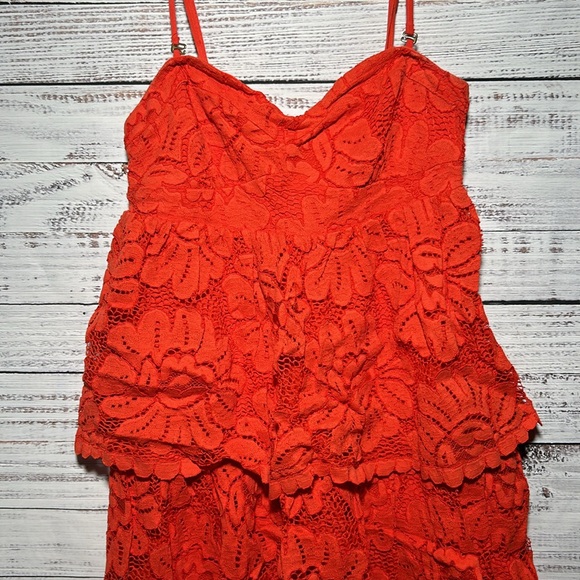 Anthropologie Maeve Strapless Lace Mini Dress Small - Picture 8 of 16